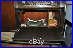 Antique midcentury Blaupunkt vintage record player shortwave radio bar