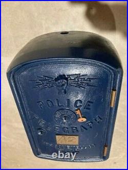 Antique original Gamewell police Citizens Key call box