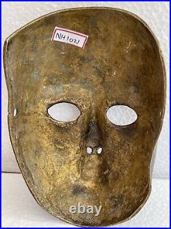 Antique original Printed beautiful Brass Face mask Collectible DecorativeNH1021