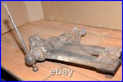 Antique post vise 5 wide jaw 65# Peter Wright Patent box collectible blacksmith