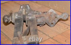Antique post vise 5 wide jaw 65# Peter Wright Patent box collectible blacksmith