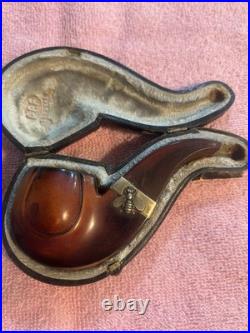 Antique pre-KBB CPF Pipe With Case & Gold Washed Fitting