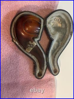 Antique pre-KBB CPF Pipe With Case & Gold Washed Fitting