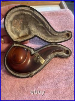Antique pre-KBB CPF Pipe With Case & Gold Washed Fitting