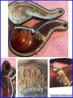 Antique pre-KBB CPF Pipe With Case & Gold Washed Fitting