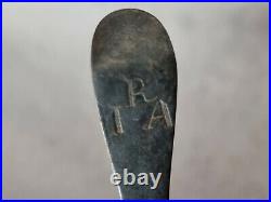 Antique solid silver spoon hand made marked IRA! Please read description. LD8y