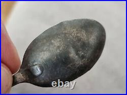 Antique solid silver spoon hand made marked IRA! Please read description. LD8y