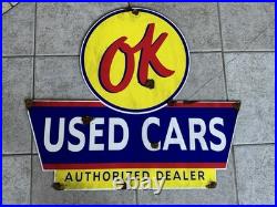 Antique style Barn Find Look Gm Ok Used Cars Dealer Sales Service Sign
