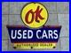 Antique-style-barn-find-Look-OK-Used-Cars-Dealer-Sales-Service-Sign-01-igfw