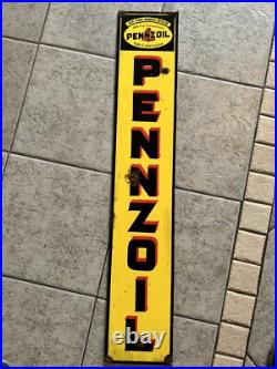Antique style barn find look Pennzoil Motor Oil Bonded Dealer Sales Service Sign