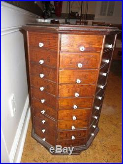 Antiques Hardware Store Fixture Screw Cabinet For man who has everything