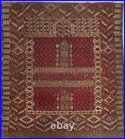 Area Rugs Antique Caucasian Collectible Piece Rare Vintage Item (4'6 x 3'11)