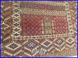 Area Rugs Antique Caucasian Collectible Piece Rare Vintage Item (4'6 x 3'11)