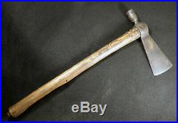 Authentic 1780's sioux indian pipe tomahawk gun barrel head + forged lap weld