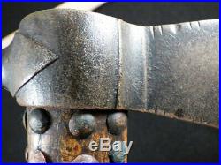 Authentic 1780's sioux indian pipe tomahawk gun barrel head + forged lap weld
