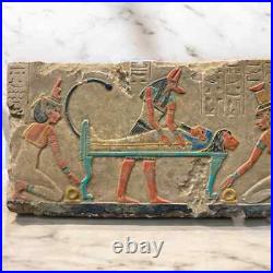 Authentic ANCIENT EGYPTIAN ANTIQUES Stela for Anubis God Of Mummification BC