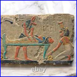 Authentic ANCIENT EGYPTIAN ANTIQUES Stela for Anubis God Of Mummification BC