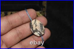Authentic Ancient Central Asian Jasper Stone Bead in Perfect Condition