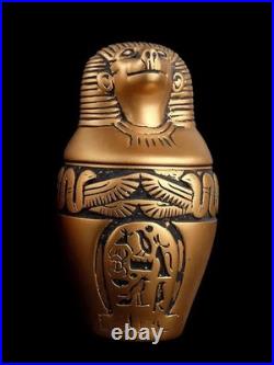 Authentic Ancient Egyptian Antique 4 Canopic Jars sons of Horus Rare Egyptian BC