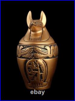 Authentic Ancient Egyptian Antique 4 Canopic Jars sons of Horus Rare Egyptian BC
