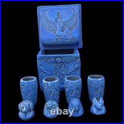 Authentic Ancient Egyptian Antique Rare of Canopic Box Figurine Egyptian BC