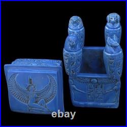Authentic Ancient Egyptian Antique Rare of Canopic Box Figurine Egyptian BC
