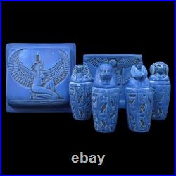 Authentic Ancient Egyptian Antique Rare of Canopic Box Figurine Egyptian BC