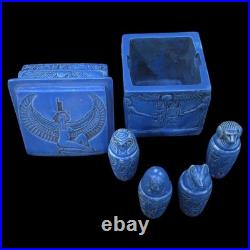 Authentic Ancient Egyptian Antique Rare of Canopic Box Figurine Egyptian BC
