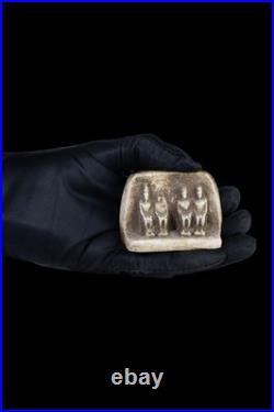 Authentic Ancient Egyptian Antiques Of FOUR Seated Pharonic Figures EGYPTIANS BC