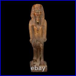 Authentic Ancient Egyptian Antiques Pharaoh King Stone Statue Figure BC