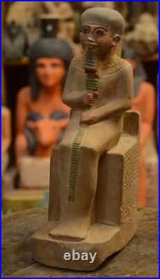 Authentic Ancient Egyptian Antiques Ptah God of Creation, Craftsmen Egyptian BC
