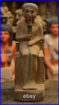 Authentic Ancient Egyptian Antiques Ptah God of Creation, Craftsmen Egyptian BC