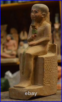 Authentic Ancient Egyptian Antiques Ptah God of Creation, Craftsmen Egyptian BC