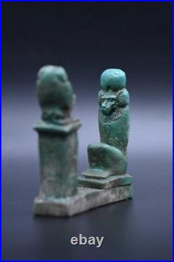 Authentic Ancient Egyptian Antiques Rare Egyptian Thoth Green Statue Egyptian BC
