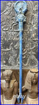 Authentic Ancient Egyptian Antiques Stick Hathor Figurine BC