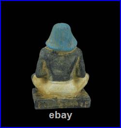 Authentic Ancient Egyptian Antiques a Seate Scribe egyptian Statue Pharaonic BC