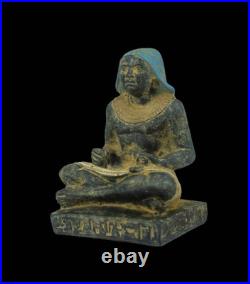 Authentic Ancient Egyptian Antiques a Seate Scribe egyptian Statue Pharaonic BC