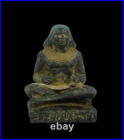 Authentic Ancient Egyptian Antiques a Seate Scribe egyptian Statue Pharaonic BC