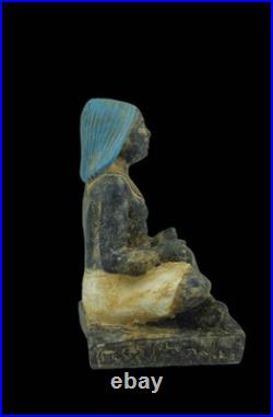 Authentic Ancient Egyptian Antiques a Seate Scribe egyptian Statue Pharaonic BC