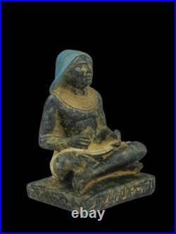 Authentic Ancient Egyptian Antiques a Seate Scribe egyptian Statue Pharaonic BC
