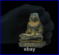 Authentic Ancient Egyptian Antiques a Seate Scribe egyptian Statue Pharaonic BC