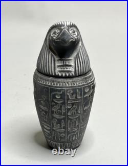 Authentic Ancient Egyptian Antiquities 4 Canopic Jars with With Hieroglyphics BC