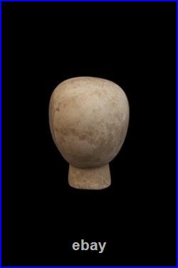 Authentic Ancient Egyptian Antiquities Rare Pharaonic funerary Head Egypt 130 BC