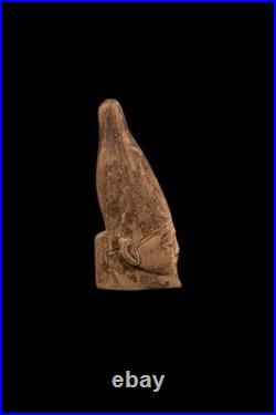 Authentic Ancient Egyptian Antiquities Rare Pharaonic funerary Head Egypt 130 BC