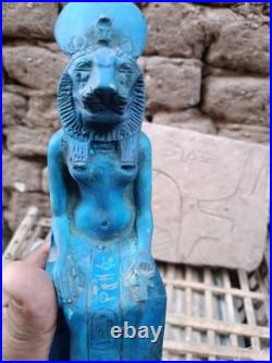 Authentic Ancient Egyptian Antiquities Statue of Goddess Sekhmet Lady of War BC
