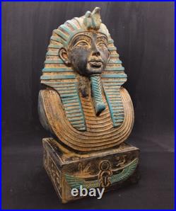 Authentic Ancient Egyptian King Tutankhamun Statue Rare Pharaonic Collectible
