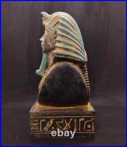 Authentic Ancient Egyptian King Tutankhamun Statue Rare Pharaonic Collectible