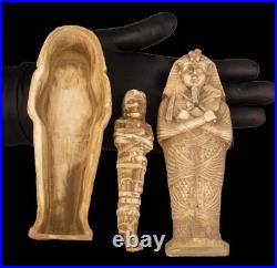 Authentic Ancient Egyptian Statue King Tutankhamun Mummy Rare Antiquity BC