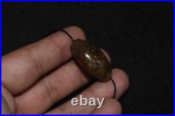 Authentic Ancient Large Tibetan Banded Agate Dzi Stone Bead in good Condition