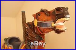 Authentic, Antique CHAS. CARMEL CAROUSEL HORSE c. 1910 The real thing